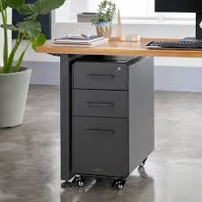 A filing cabinet (or sometimes file cabinet in american english) is a piece of office furniture usually used to store paper documents in file folders. Slim File Cabinet Small Filing Cabinet Vari
