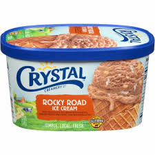 Ahh, to be relaxing on a tropical beach somewhere. Crystal Creamery Rocky Road Ice Cream 1 5 Qt Foods Co