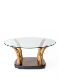 Find the best vintage lane furniture for sale today! Traditional Coffee Table Henredon Holland Sherry Glass Round