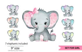 Expecting a little shamrock svg cut file $ 0.00. Elephant Girl Watercolor Clipart Set Graphic By Adlydigital Creative Fabrica Elephant Clip Art Watercolor Elephant Baby Girl Elephant
