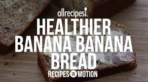 Add oil, brown sugar, white sugar, grated zucchini, bananas, and vanilla; How To Make Healthier Banana Banana Bread Bread Recipes Allrecipes Com Youtube