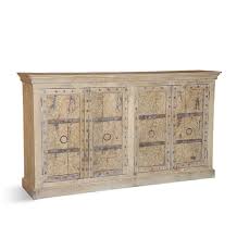 This console table is made of p2 mdf frame and pine wood legs, which is durable and stable. Old Vintage Carved Sideboard Buffet Elephanta Exports