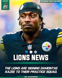 The Detroit Lions are signing veteran safety Damontae Kazee to the practice  squad