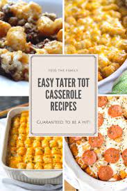 Easy Tater Tot Casserole Recipes Hobbies On A Budget Easy Tater Tot Casserole Easy Casserole Recipes Casserole Recipes