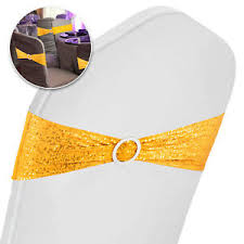 Nos articles sont à la location et disponibles uniquement dans les hauts de france. Wedding Supplies Rubans Housse De Chaise Noeud Or Pour Chaise Mariage Echarpe Paillettes 100pcs Ribbons Bows