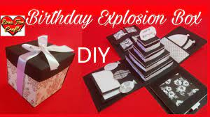 Amazing birthday card idea in the form of a 3d pop up card. Birthday Explosion Box Diy How To Make Explosion Box Youtube
