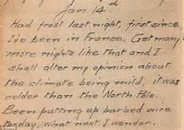 A Ww1 Soldier S Letter Home Notice How He Casually Mentions He Was Installing Barbed Wire Ww1 Soldiers Lettering Soldier