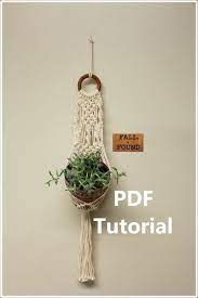 Macrame Plant Hanger Pattern Pdf Tutorial Download Macrame Plant Hanger Patterns Diy Plant Hanger Macrame Plant Hanger