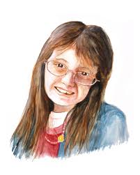 RACHEL MINDRUP : Many Faces of Neurofibromatosis (NF) : NF1 ~ Portraits :  Watercolor Portraits of NF
