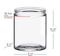 16 oz Calypso Wide Mouth Glass Jar