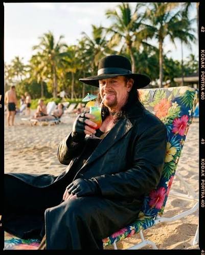 The Undertaker's beach vacation