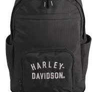 Harley-Davidson® Rugged Twill Water-Resistant Polyester Backpack - Black