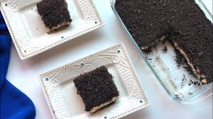 حلى الأوريو البارد حلى بارد سهل وسريع oreo no bake dessert youtube recipes food desserts