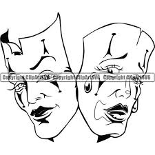 Making a tattoo is a very responsible decision in the life of those that want to have it. Happy Sad Masks 4 Laugh Now Cry Later Clown Female Woman Face Etsy