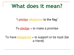 Next, pass out the pledge of allegiance coloring worksheet to each student. The Pledge Of Allegiance Ppt Download