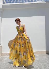 Đầm Maxi Cổ V – EM Wear