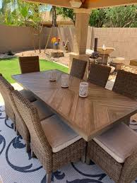Beachcroft Outdoor Rectangular Table Outdoor Dining Table Setting Rectangular Table Outdoor Furniture Sets