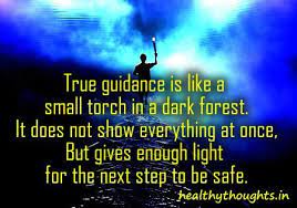 True Guidance Is Like Asmall Torch Illa Rk Forest It Does Not Shjw Everything At Once But Guidance Quotes Inspirational Quotes Motivation Inspirational Quotes