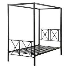 Emerson black metal canopy twin size frame bed think outside the box with the dhp emerson think outside the box with the dhp emerson metal canopy bed. Twin Size Black Metal Canopy Bed Frame With Medallion Accents Fastfurnishings Com