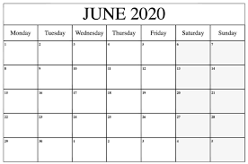 The second version of our editable 2021 calendar template in microsoft word comes in the classic version. Editable June 2020 Calendar Printable Blank Template With Notes