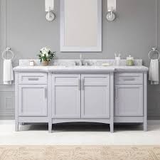 Single Sink Dove Gray Bath Vanity