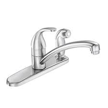 7790 series with spray note: Moen Kitchen Faucet With Side Spray Adler Collection Single Lever Chrome 87605 Reno Depot