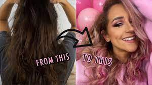 But depending on the content of each substance, the results will be varied and only time can tell what happens if you put brown dye on purple hair. Dying My Hair Pink How To Go From Brown To Pastel Pink Hannah Dorman Youtube