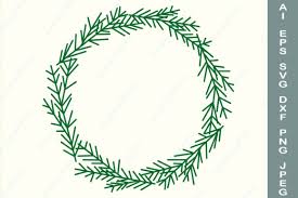 Christmas Tree Wreath Svg Winter Frame Graphic By Anastasiyaartdesign Creative Fabrica