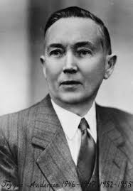 Portrett av Trygve Andersen, ordfører i Skåre 1946