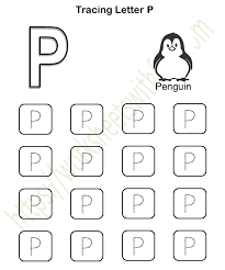 english preschool tracing letter p worksheet 16