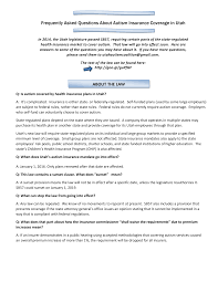 However, the fehb program is exempt from the application of this provision. Https Health Utah Gov Cshcn Pdf Autism Autism 20insurance 20faqs Pdf