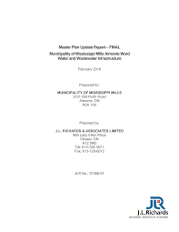 Master Plan Update Report