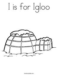 I Is For Igloo Coloring Page Coloring Pages Penguin Coloring Pages Coloring Pages Winter