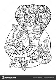 Http St3 Depositphotos Com 5891300 13240 V 1600 Depositphotos 132404112 Stock Illustration Cobra Snake Coloring Malvorlagen Malvorlagen Tiere Kinder Malbuch