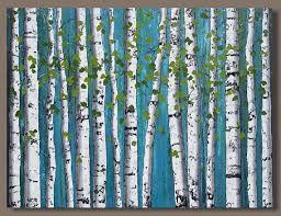 White Birch Trees For Sale Near Me Title Paper White Birch This Is An Original Acrylic Abstract Painting Hand Painted By The Artist Sagem Tree Painting Birch Tree Painting Birch Trees Painting