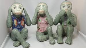 Three Monkeys Hear No Evil See No Evil Speak No Evil Porcelain See No Evil Hear No Evil Speak No Evil Monkeys Three Wise Monkeys Wise Monkeys Evil