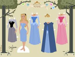 Aurora Paper Dolls Princess Paper Dolls Disney Paper Dolls Paper Dolls