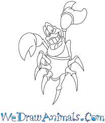 How To Draw Sebastian From The Little Mermaid