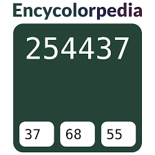 254437 Hex Color Code, RGB and Paints