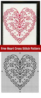 Very small cross stitch pattern suitable for making mini cards, magnets, buttons and other crafts projects. Free Heart Cross Stitch Pattern For Valentine S Day Plaid Online