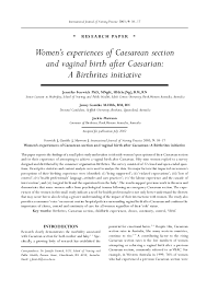 Pdf Women S Experiences Of Caesarean Section And Vaginal Birth After Caesarean A Birthrites Initiative Jennifer Fenwick Academia Edu