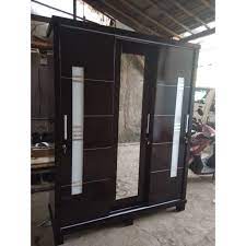 Dapatkan furniture kamar tidur dengan harga terjangkau sesuai harga dan hasil kualitas yang di dapatkan di perabot jepara. Jual Lemari Pakaian 3 Pintu Sliding Paten Warna Full Hitam Kota Bekasi Ijs Furniture Tokopedia