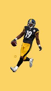 They stroll into the dog park, situated b/r: Juju Smith Schuster Pitt Steeler Art Print By Elijah X Small In 2020 Nfl Football Pictures Nfl Football Art Pittsburgh Steelers Wallpaper