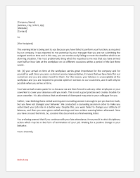 Warning letter to employee for misconduct source: Final Warning Letter For Lateness Document Hub