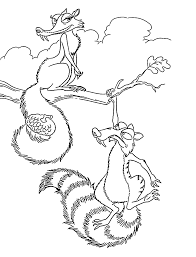 Squirrels From Ice Age Coloring Pages For Kids Printable Free Coloring Books Coloring Pages Colouring Pages