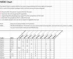 Rasic Or Raci Chart In Project Management Template By Excel