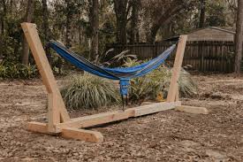 If you are afraid your hammock will slide down, wrap some of the strap around the top of the elbow fitting to keep it secure. Diy Hammock Stand 2 0 Woodbrew