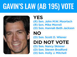 Senate Public Safety Committee Fails to Pass Gavin's Law