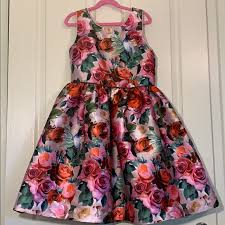Pippa Julie Girls Floral Print Dress