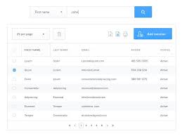 Table Data Table Web Design Interface Design